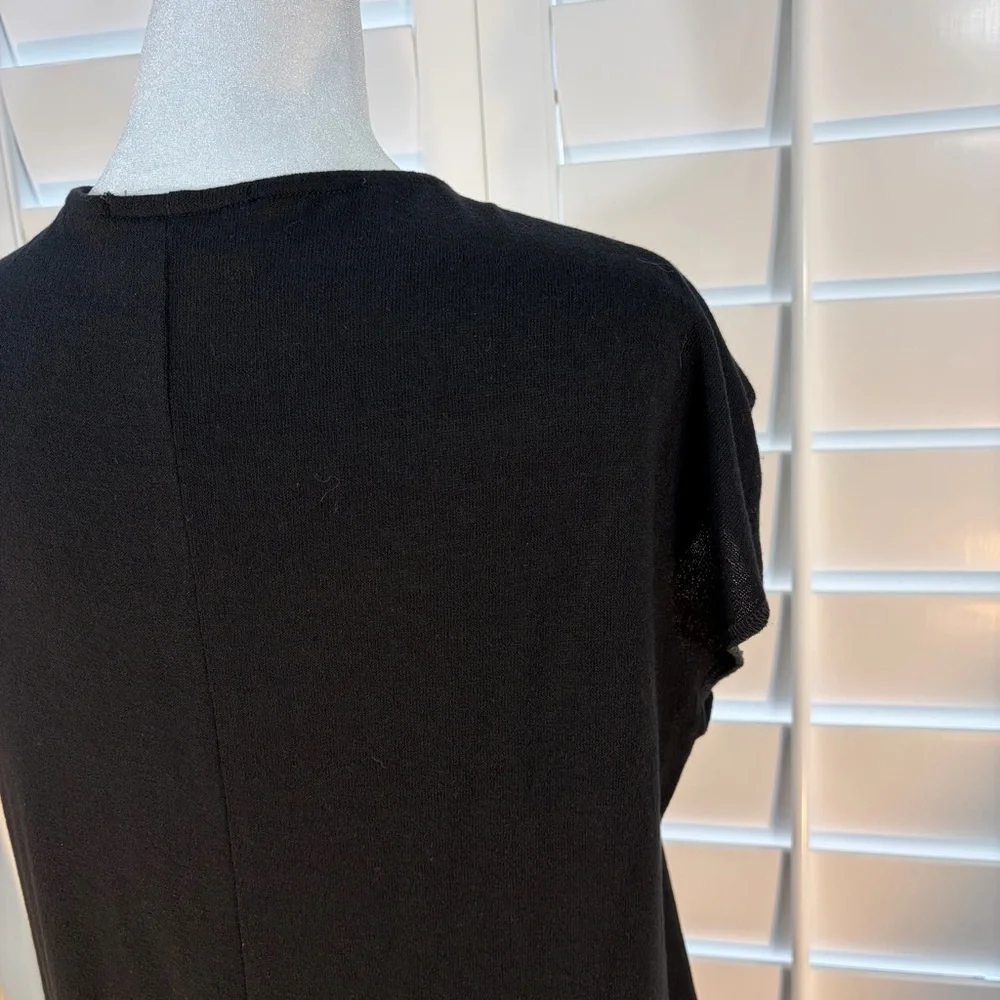 BUCKETLIST Black Knit Swim Coverup Dress